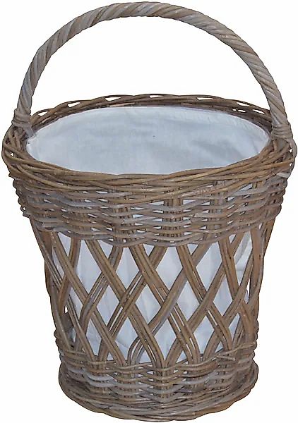 HOFMANN LIVING AND MORE Wäschekorb aus Rattan mit praktischem Tragegriff günstig online kaufen
