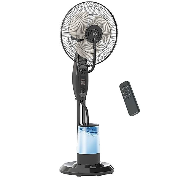 HOMCOM Standventilator Sprühnebelventilator mit Wassernebelspray, 70°-Oszil günstig online kaufen