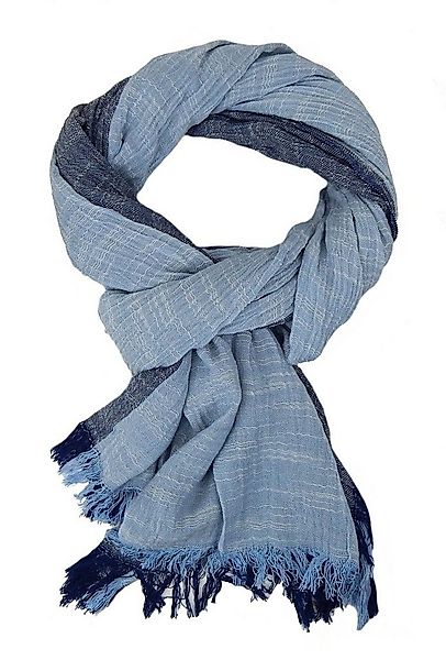 Ella Jonte Modeschal, leichter breiter Herrenschal aus Baumwolle in Leinen- günstig online kaufen