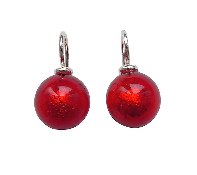 Mugello Paar Ohrhänger Murano rot Sterlingsilber Geschenk Weihnachten Gebur günstig online kaufen
