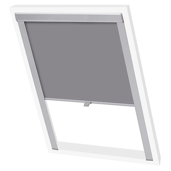 Rollo Verdunkelungsrollo Grau F06, vidaXL günstig online kaufen