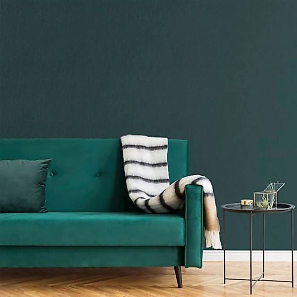 Boutique Vliestapete Marquise Plain Emerald 10,05 x 0,52 m günstig online kaufen