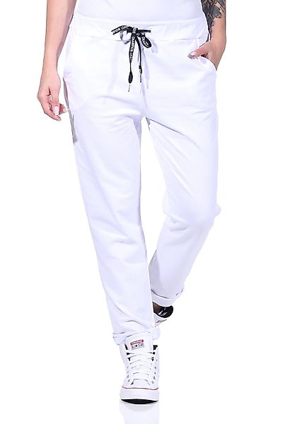 CLEO STYLE Jogginghose Jogginghose 20 Weiß günstig online kaufen