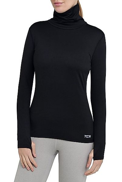TCA Trainingsshirt TCA Damen Winter Laufshirt mit Reißverschluss - Schwarz, günstig online kaufen