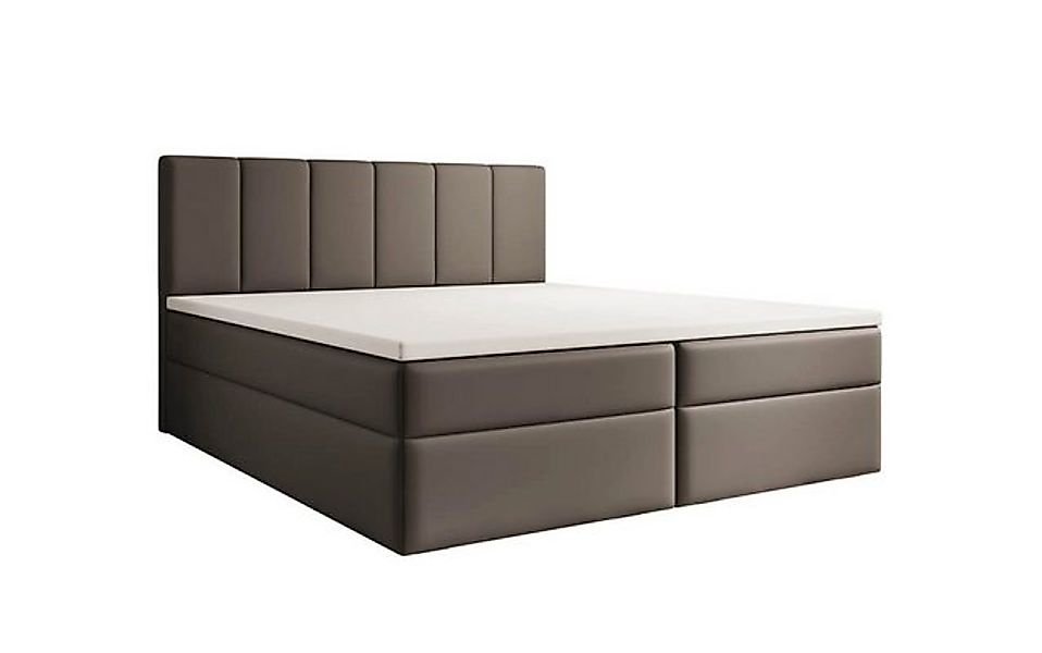 Luxusbetten24 Boxspringbett Aurelia Kunstleder, mit Stauraum günstig online kaufen