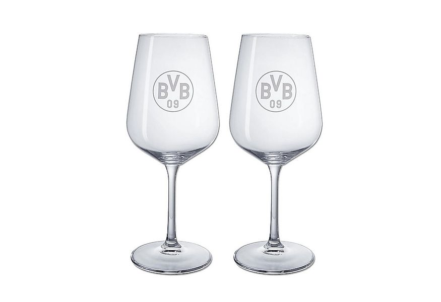 BVB MERCHANDISING Zahnputzbecher BVB Weinglas im 2er-Set günstig online kaufen