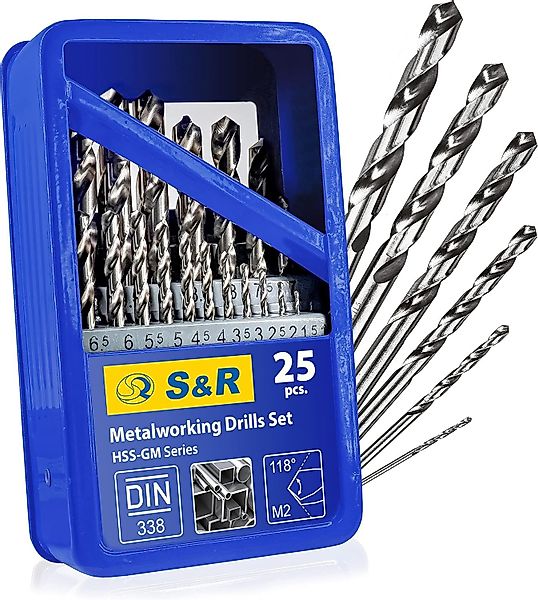 S&R Metallbohrer -Set, 118° Spitzenwinkel, GM-Serie, günstig online kaufen