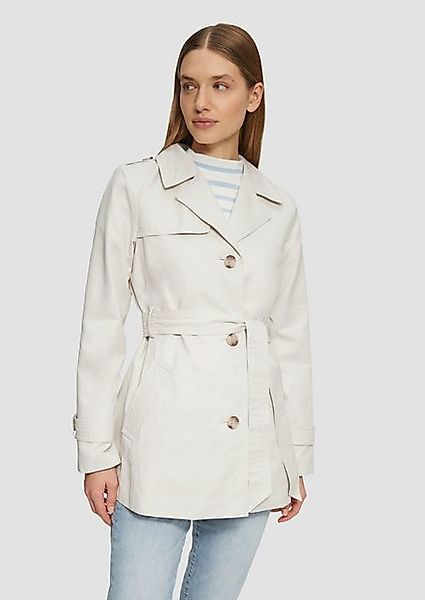 s.Oliver Funktionsjacke Kurzer Trench mit Gürtel günstig online kaufen