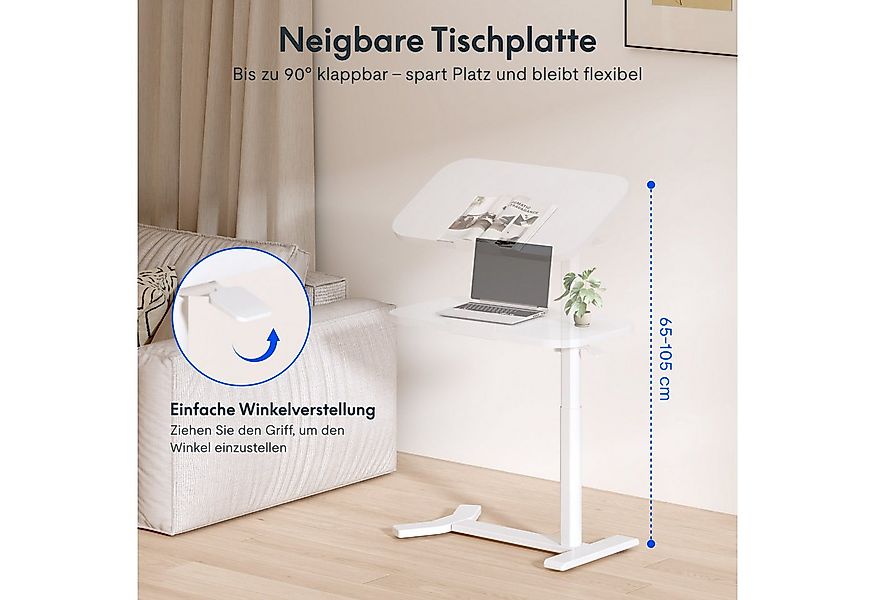 FLEXISPOT Beistelltisch Höhenverstellbar Betttisch mit neigbarer Tischplatt günstig online kaufen