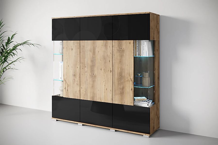INOSIGN Highboard "Kenia", (1 St.), Modernes Highboard, mit Glastüren, Brei günstig online kaufen