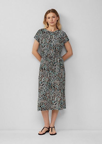 s.Oliver Midikleid Kleid Midikleid aus Baumwollstretch mit Taillenzug günstig online kaufen
