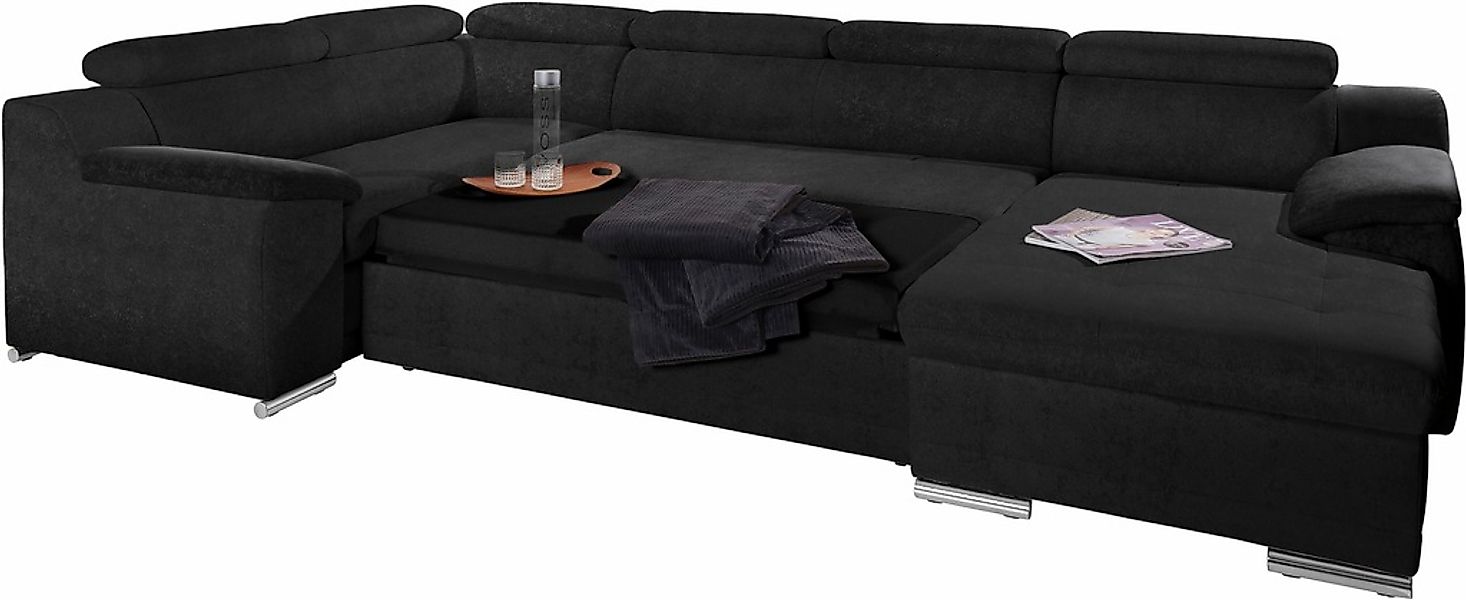 sit&more Wohnlandschaft Andiamo, mit Kopfteilverstellung, wahlweise mit Bet günstig online kaufen