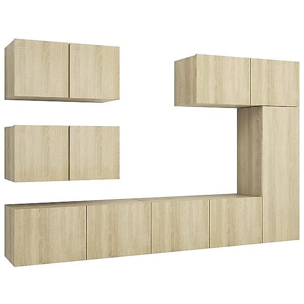 vidaXL 6-Tlg TV-Schrank-Set Sonoma-Eiche Holzwerkstoff 3079030 günstig online kaufen