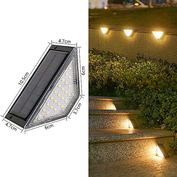 QUBEBU LED Gartenleuchte Solar-Terrassenleuchten, 2/4/6/8/10 Stück, günstig online kaufen