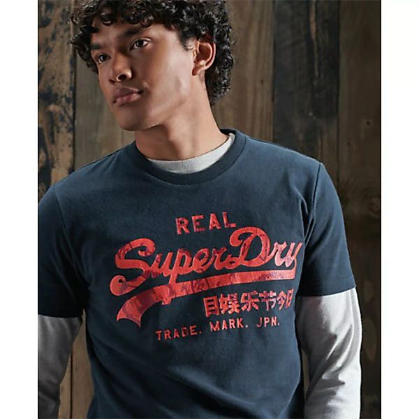 Superdry Vintage Logo Rising Sun Kurzarm T-shirt S Eclipse Navy günstig online kaufen