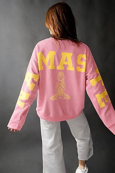 von Herzen Longsweatshirt Statement-Sweatshirt - NAMASTE - Yoga-Illustratio günstig online kaufen