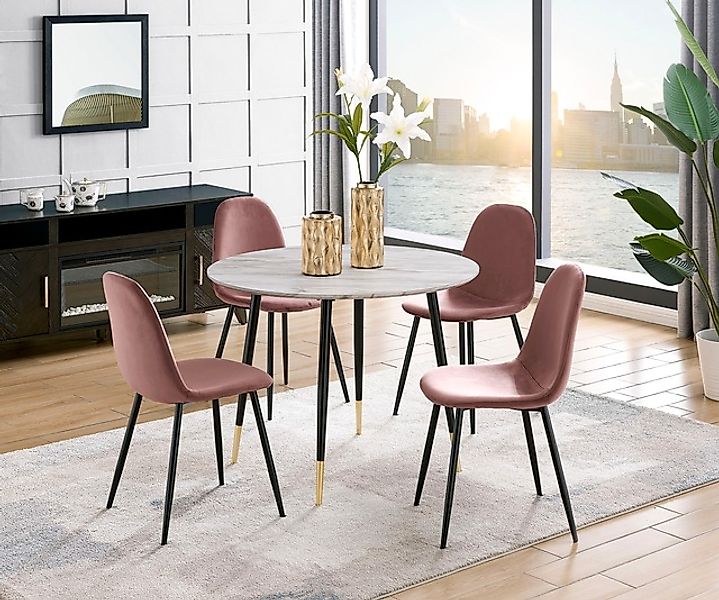 Leonique Esszimmerstuhl »Eadwine, TOPSELLER! Stuhl, Küchenstuhl, 4-Fuß Stuh günstig online kaufen