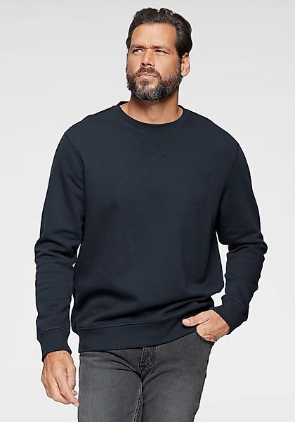 Mans World Sweatshirt Langarm, Basic-Stil, unifarben, Rundhalsausschnitt günstig online kaufen