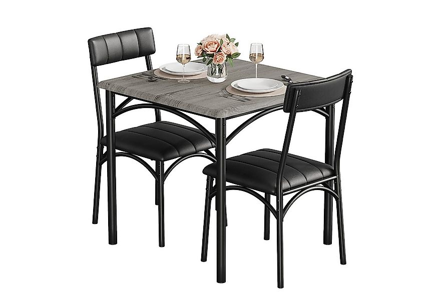 GarveeMore Essgruppe Ktichen Tisch mit 2 Stühlen für Küche & Esszimmer, Kom günstig online kaufen