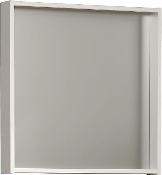 welltime Badspiegel "Kall" Spiegel mit Rahmen aus lackiertem Massivholz - M günstig online kaufen