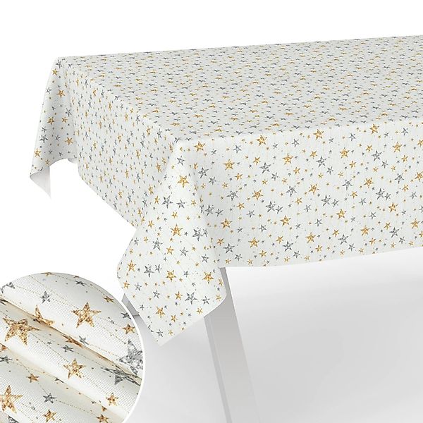 ANRO Tischdecke pflegeleicht Weihnachten Tischtuch Christmas günstig online kaufen