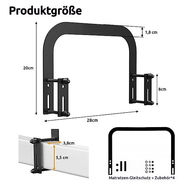 Matratzenauflage Matratzenhalter 4 Stück Matratzen Halter günstig online kaufen