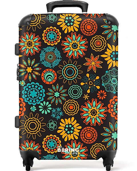 NoBoringSuitcases.com© Hartschalen-Trolley Boho - Blumen - günstig online kaufen