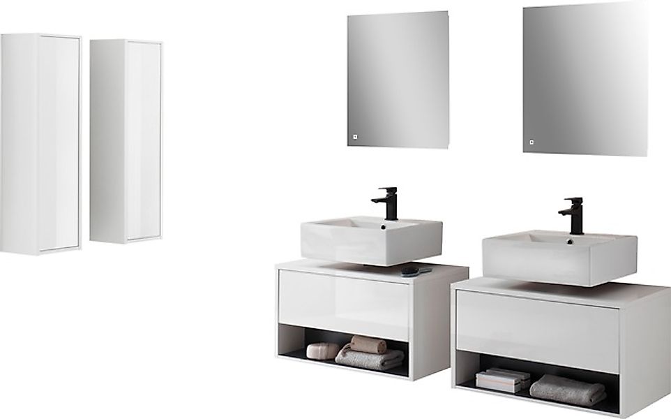 Places of Style Badmöbel-Set »Studio Line, Bad im modernen Design, 6-teilig günstig online kaufen