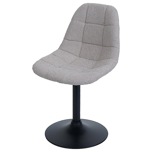 CHEFGASTRO Esszimmerstuhl 83x47x43cm Sitzhöhe 47cm Stahl Stoff/Textil Boucl günstig online kaufen