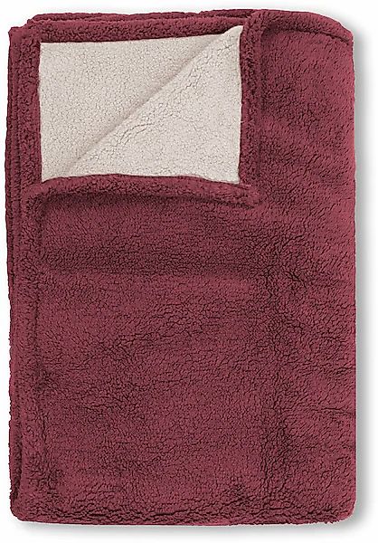 Biberna Tagesdecke »Tagesdecke Sherpa«, Kuscheldecke, superweiche + warme S günstig online kaufen
