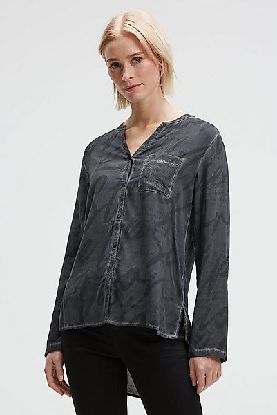 SOCCX Langarmbluse mit längerer Rückenpartie günstig online kaufen