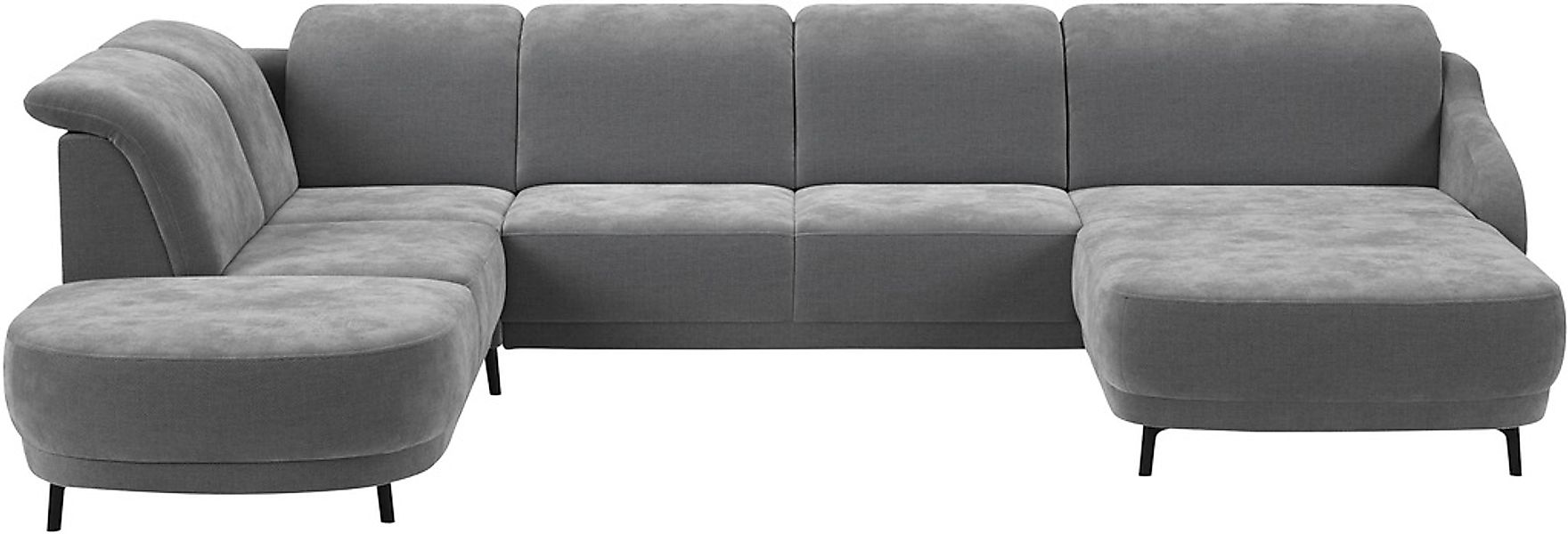 sit&more Wohnlandschaft "Blues U-Form" inkl. Kopfteilverstellung, wahlweise günstig online kaufen