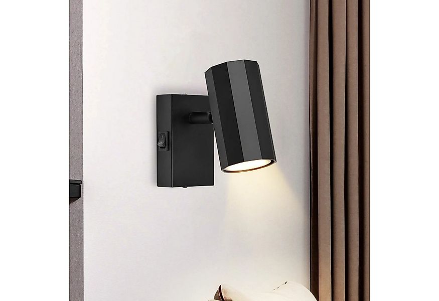 Nettlife Wandstrahler Wandspots 1 Flammig Schwarz GU10, Schwenkbar 330°, LE günstig online kaufen