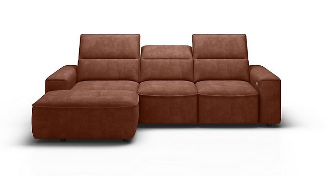 Xlmoebel Ecksofa Neue moderne Ecksofa-Wohnlandschaft in braunem Stoffdesign günstig online kaufen