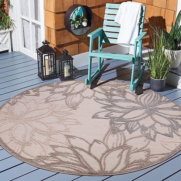 Sanat Teppich Floral 2 Outdoor, rund, günstig online kaufen
