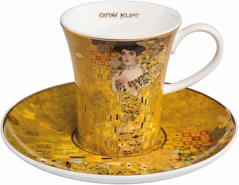 Goebel Espressotasse "Adele Bloch Bauer" von Gustav Klimt, goldfarben günstig online kaufen