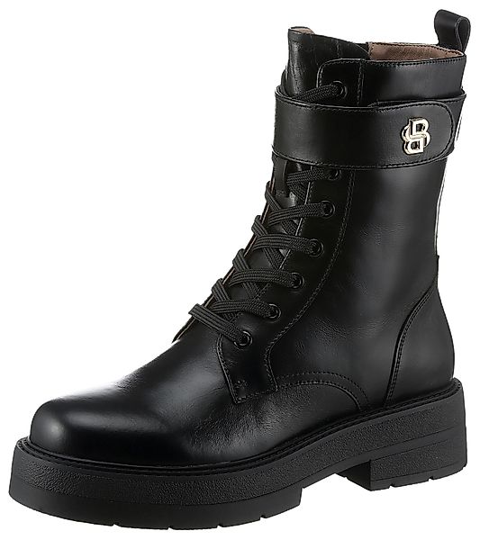 BOSS Rebby Schnürstiefelette, Schnürboots, Blockabsatz, mit günstig online kaufen