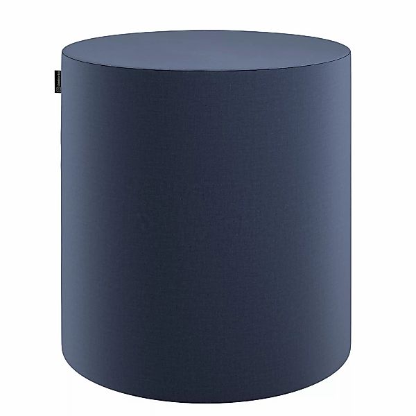 Pouf Barrel, dunkelblau, ø40 cm x 40 cm, Ingrid (705-39) günstig online kaufen