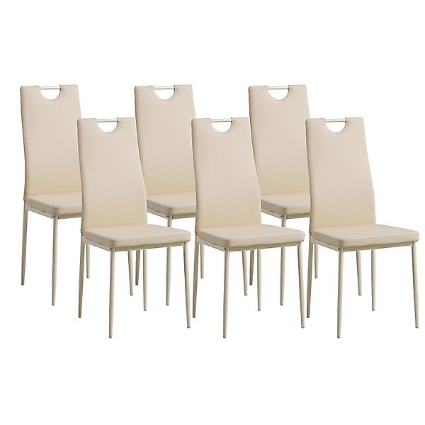Albatros Esszimmerstühle SALERNO 6er Set Beige günstig online kaufen