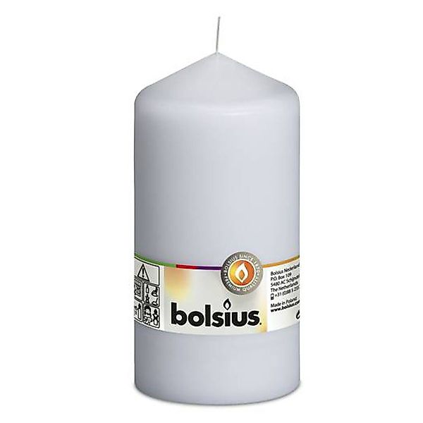 Bolsius Stumpenkerze 15 cm Weiß günstig online kaufen