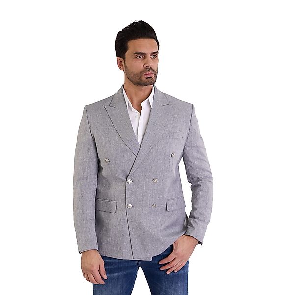 Denim Distriqt Sakko Feiner Herren Zweireiher günstig online kaufen