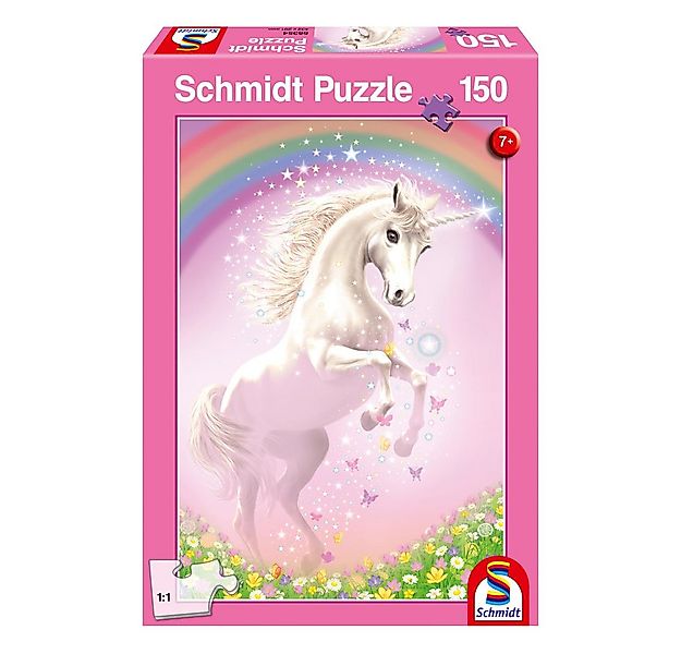 Schmidt Spiele Puzzle Puzzle Rosa Einhorn 150 Teile, Puzzleteile günstig online kaufen