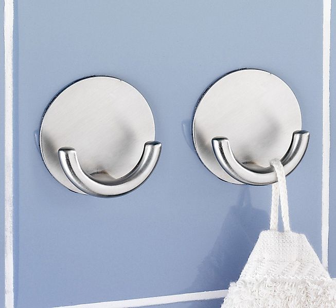 WENKO Handtuchhaken Wenko Wandhaken Rondo Edelstahl, chrom, matt günstig online kaufen