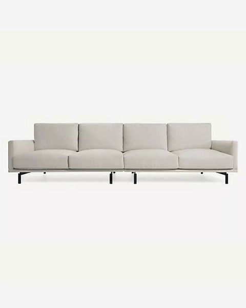 Natur24 Sofa Sofa Galene 4-Sitzer beige 334cm recycelten Fasern Couch günstig online kaufen
