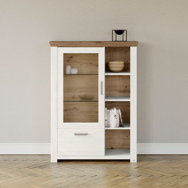 set one by Musterring Highboard "York" Typ 13 und 14, mit Glastür und Schub günstig online kaufen