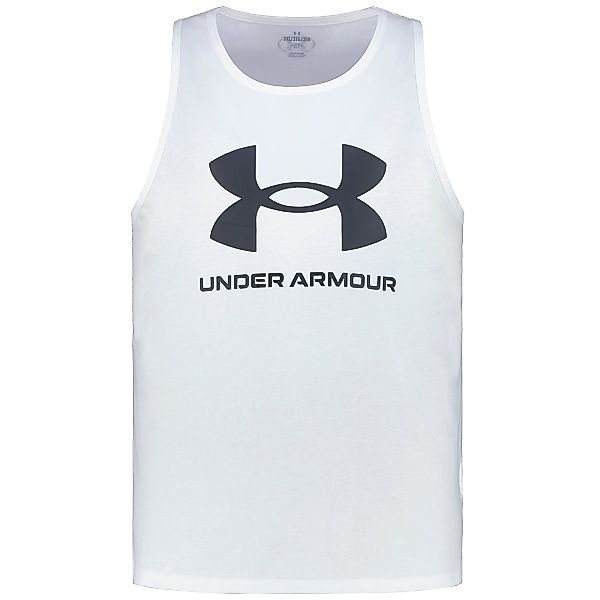 Under Armour Tanktop mit Label-Print Farbe weiß Größe: 3XL günstig online kaufen