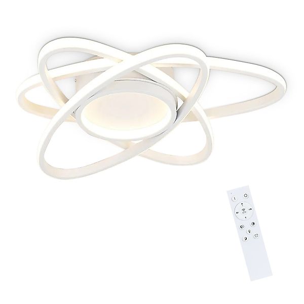 Nettlife LED Deckenleuchte Schwarz Dimmbar Deckenlampe günstig online kaufen