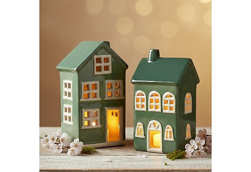 matches21 HOME & HOBBY Kerzenhalter Windlichter Häuser Set, Dekohäuser aus günstig online kaufen