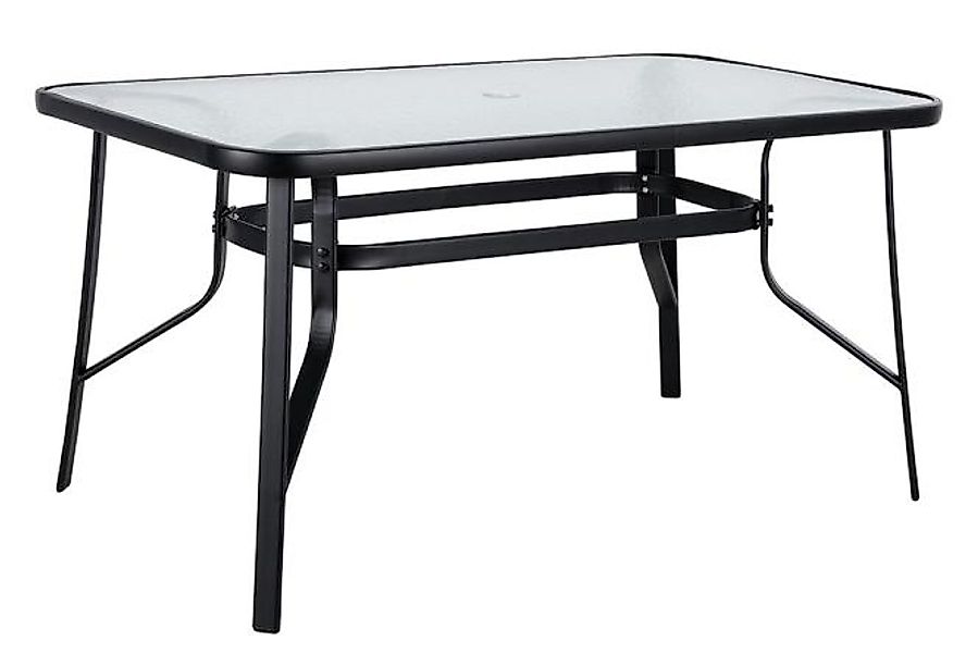 Gartentisch ca. 150x90x70 cm Schwarz günstig online kaufen