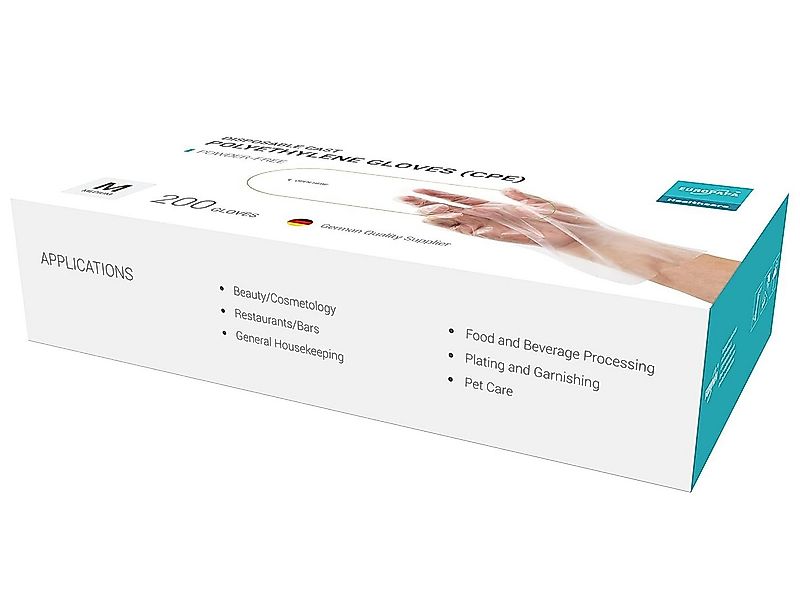 EUROPAPA Einweghandschuhe 100, 200, 300 Vorteilspack CPE transparenz Einweg günstig online kaufen